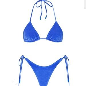 Triangl swimsuit- VINCA - CEFA BLUE- SIZE S